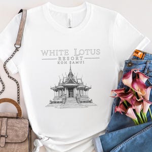 White Lotus Thailand Season 3 Shirt, White Lotus T-Shirt, White Lotus Resort & Spa Tee, White Lotus Gift, White Lotus Fan, Jennifer Coolidge