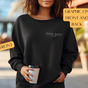 White Lotus Sicily Sweatshirt, White Lotus Season 2 Sweater, White Lotus Resort & Spa Gift, White Lotus Fan, Jennifer Coolidge, HBO