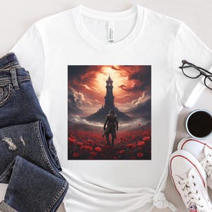 The Dark Tower Shirt, Dark Tower Top, Stephen King TShirt, Stephen King Gift, Stephen King Fan, Gunslinger, Roland Deschain, Stephen King