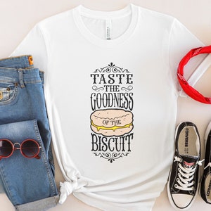 Biscuit Shirt, Taste the Biscuit Tee Shirt, Toasters and Moose, Clock App Trends, Tik, Tok, Trendy Shirt