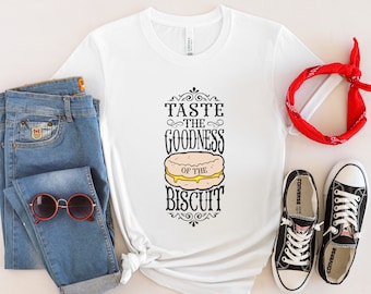 Biscuit Shirt, Taste the Biscuit Tee Shirt, Toasters and Moose, Clock App Trends, Tik, Tok, Trendy Shirt