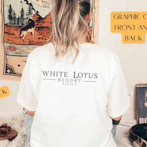 White Lotus Sicily T Shirt, White Lotus Season 2 Shirt, White Lotus Resort & Spa Tee, White Lotus Gift, White Lotus Fan, Jennifer Coolidge