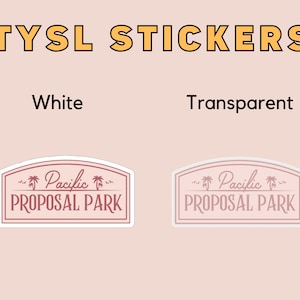 Pacific Proposal Park Sticker, ITYSL Sticker, I Think You Should Leave, Tim Robinson, ITYSL Sticker, Pacific Proposal Park, ITYSL, Sticker