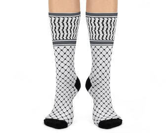 Keffiyeh Print Premium Socks, Support Palestine, Profits Donated, Keffiyeh Clothing, Pro Palestine, Activism Apparel, Protest Socks