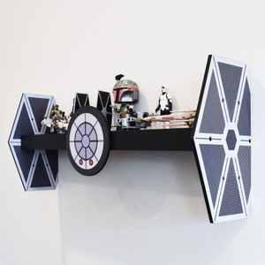 Tie Fighter Inspired Wall Shelf, Display Shelf, Star Wars Fan Gift, Figures Collectables Funko Pop Display