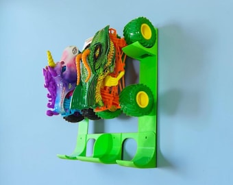1:24 Scale Monster Truck Wall Hanging Storage Mount Display Compatible with Monster Jam Truck Toys