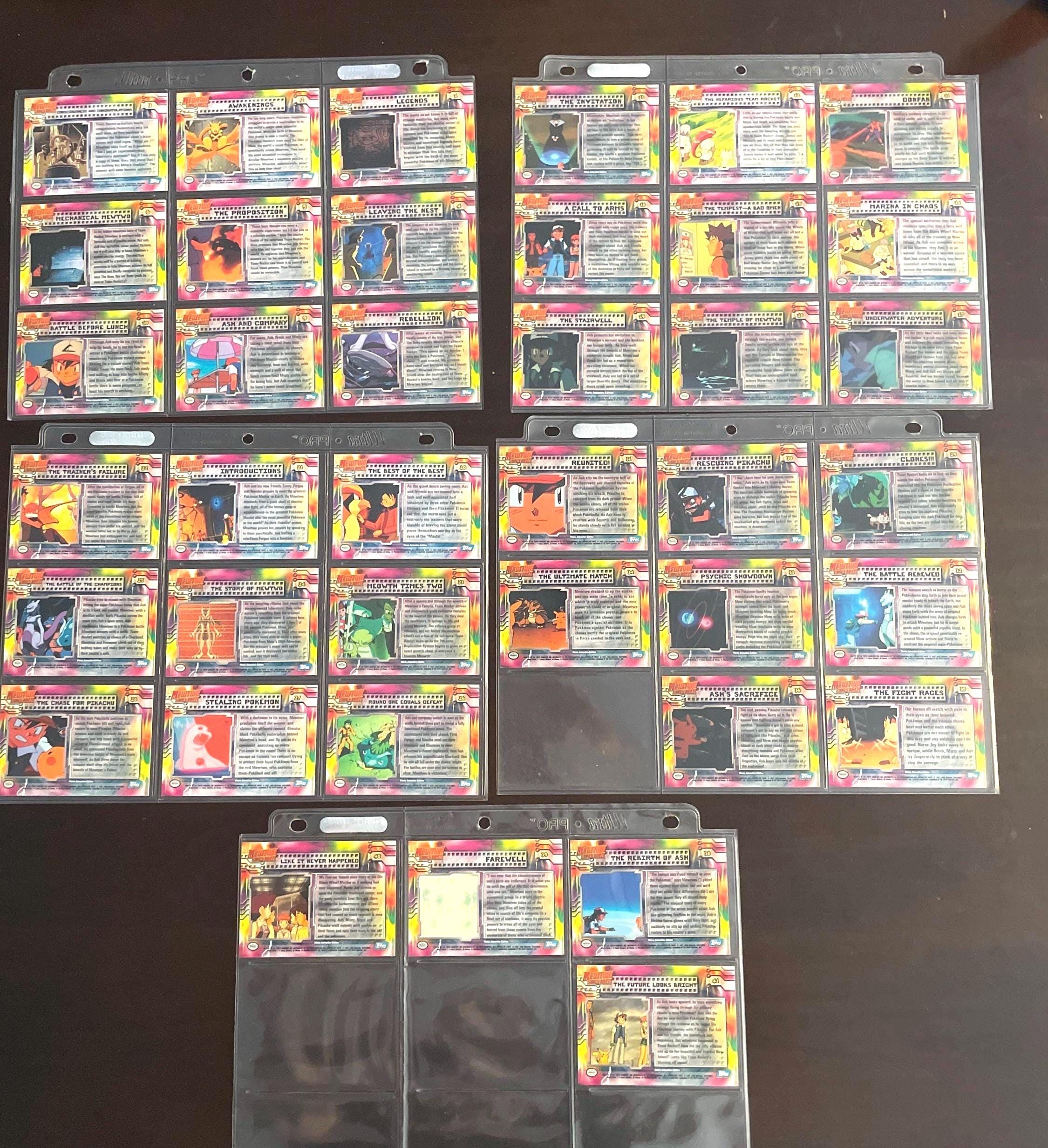 1999 Topps Pokmon the First Movie Mewtwo Strikes Back Near-complete Set (39/41) + 8 Foil Cards | Vintage Movie Animation Edition | Pika - Etsy 1999 Topps Pokmon the First Movie Mewtwo Strikes Back Near-complete Set (39/41) + 8 Foil Cards | Vintage Movie Animation Edition | Pika - Etsy