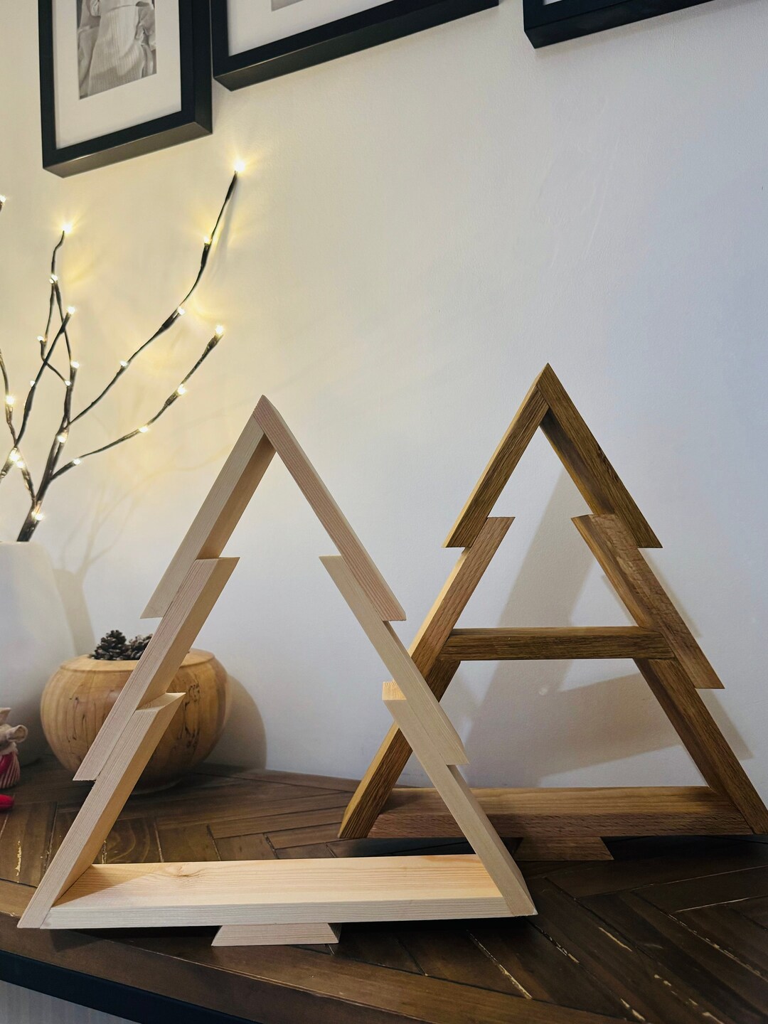 Hand Made Christmas Trees Made From Various Timbers Etsy