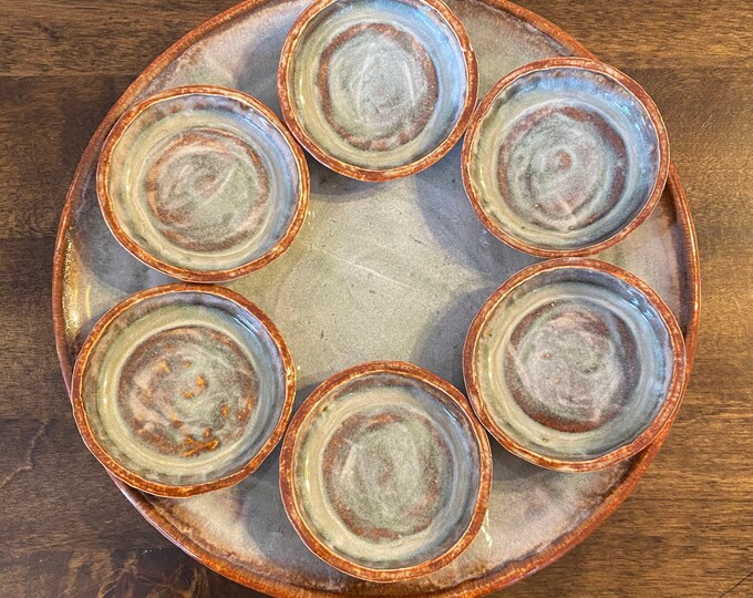 Handmade Ceramic Seder Plate Set Etsy