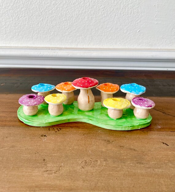 Rainbow Mushroom Candle – The Alchemist's Kitchen
