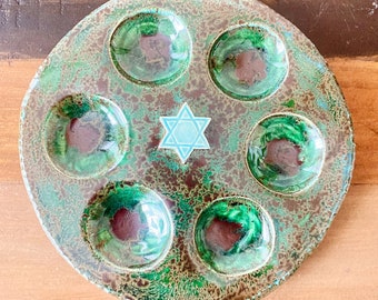 Handmade Ceramic Seder Plate