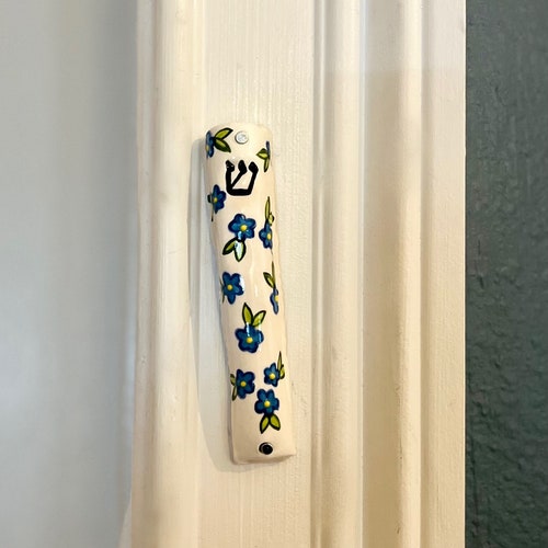 Handmade Ceramic Butterfly Mezuzah Etsy