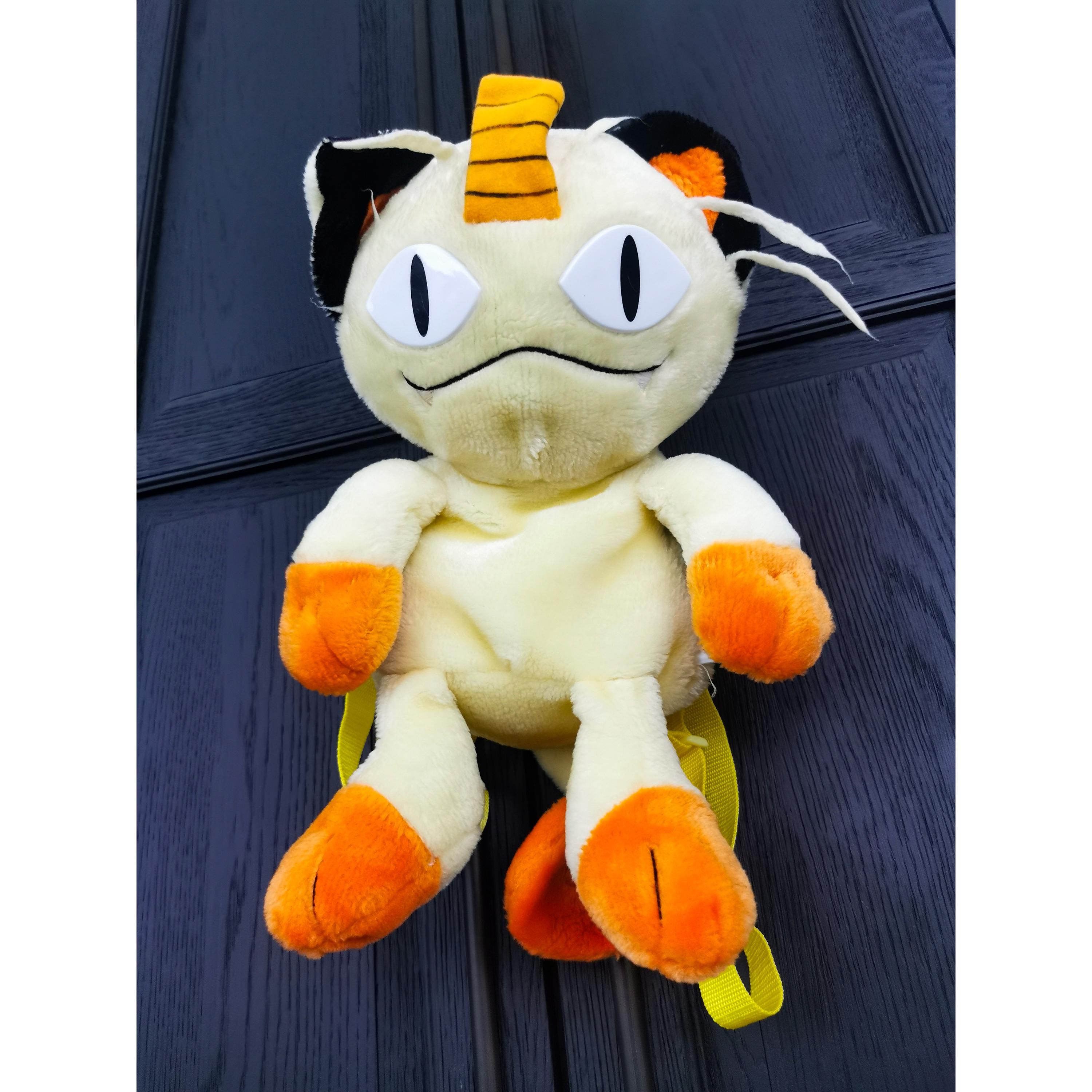 RARE Vintage Meowth Pokemon Plush Backpack - Etsy Denmark