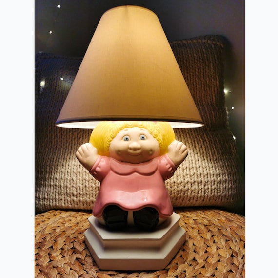 RARE Vintage Cabbage Patch Kids Doll Ceramic Lamp - Etsy
