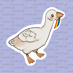 Pride Goose Aufkleber/Wasserdicht/Laminiert