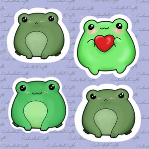 Pegatinas Froggie, Rana/Impermeable/Laminada