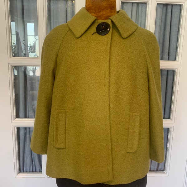 Betty Jackson Black Vintage Jacket / Green Jacket / Vintage Overcoat /