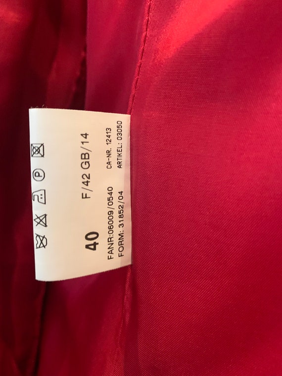 Vintage Basler Wool Jacket/size 40/Red/French Fas… - image 4
