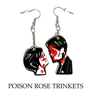 My Chemical Romance inspired ’The Lovers’ drop/dangle hook earrings MCR