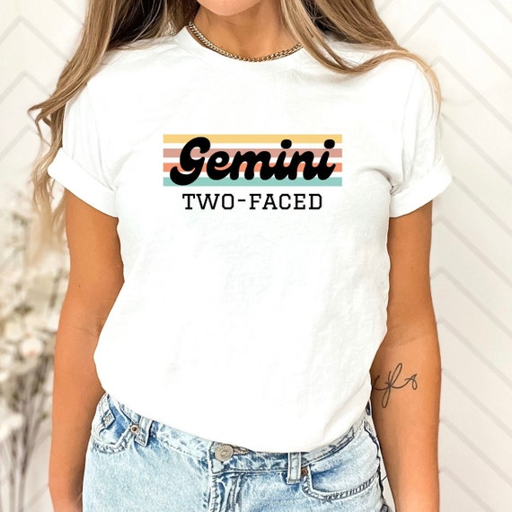 Print Gemini T Shirt Horoscope Top Zodiac Astrology Tshirt Print Gemini T Shirt Horoscope Top Zodiac Astrology Tshirt