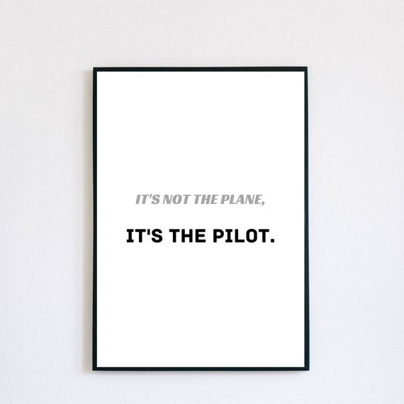 Top Gun Maverick Quote It's Not the Plane It's the Etsy UK