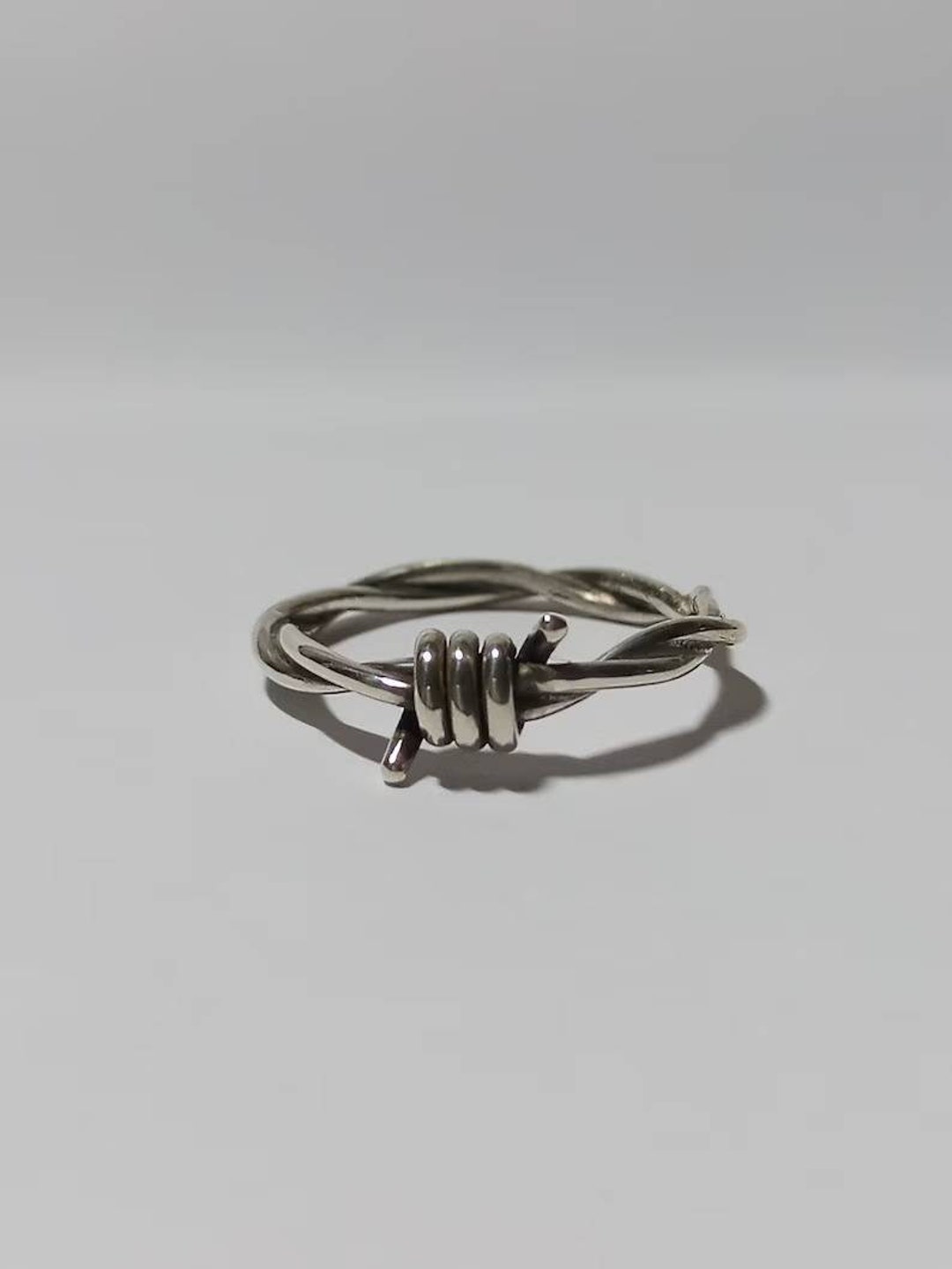 Barbed Wire Ring, Sterling Silver Ring, Minimalistic Ring, Men's Ring