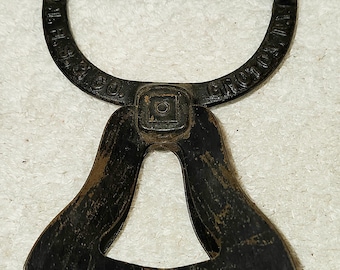 Antique 1893 Cast Iron Pastry Cutter Chopper NRS & CO Groton NY