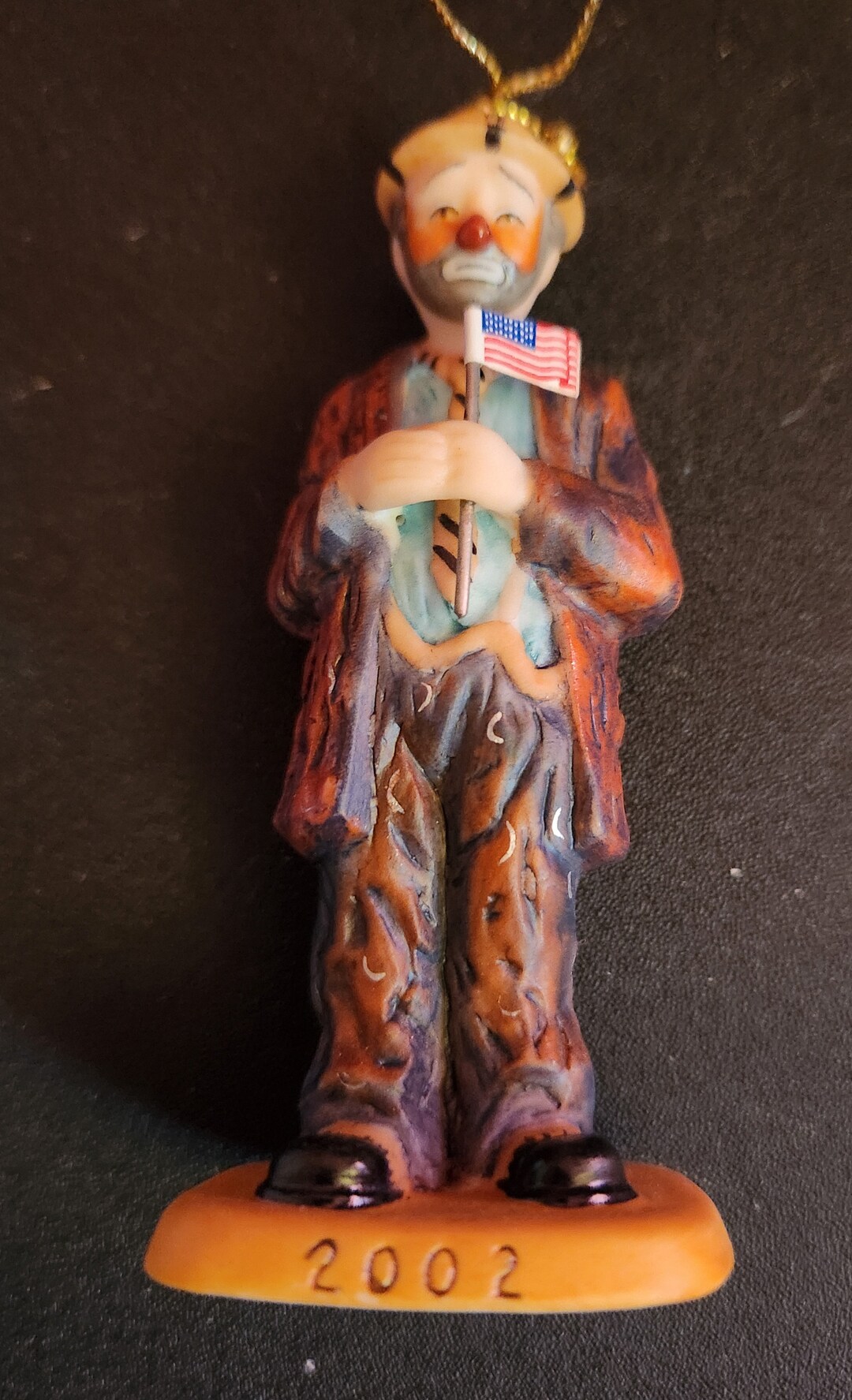 Emmett Kelly Circus Collection god Bless America Ornament Limited Etsy