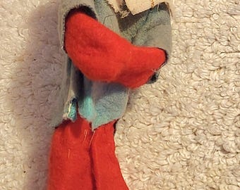 Vintage Elf 9" Tall Christmas Tree Ornament