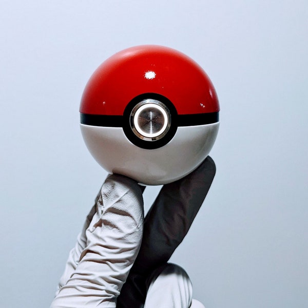 Realistic PokeBall Replica with LED push button