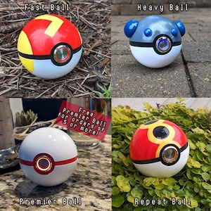 May include: Four different types of Poke Balls, including a Fast Ball, Heavy Ball, Premier Ball, and Repeat Ball. The Premier Ball is free for orders of 5 or more.
