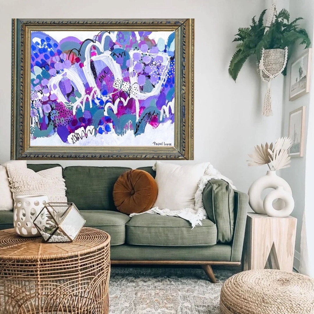 Colorful Abstract Art Print Bright Art Print Abstract Wall Etsy