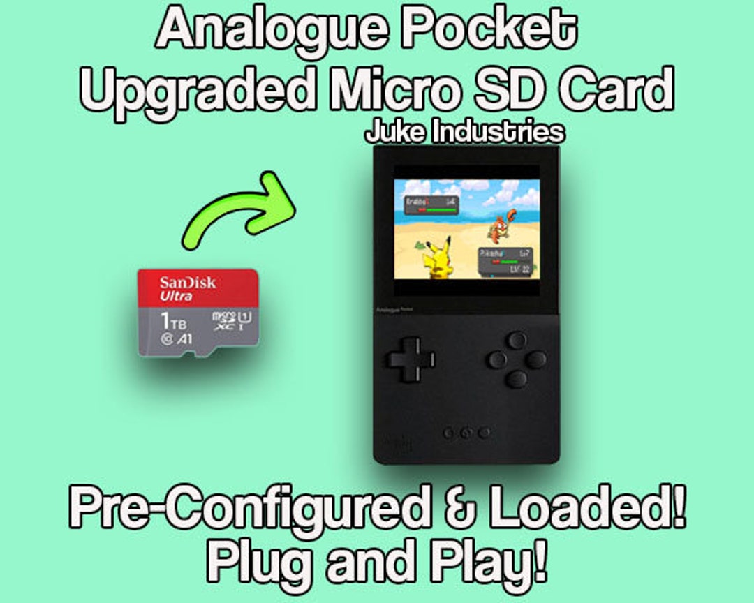Preconfigured Analogue Pocket Micro SD Card Retro Boot Expansion