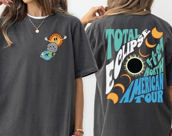 Total Solar Eclipse 2024 Shirt, Double-Sided Comfort Colors® Shirt, April 8th 2024 Shirt, Eclipse Event 2024 Shirt, Gift for Eclipse Lover