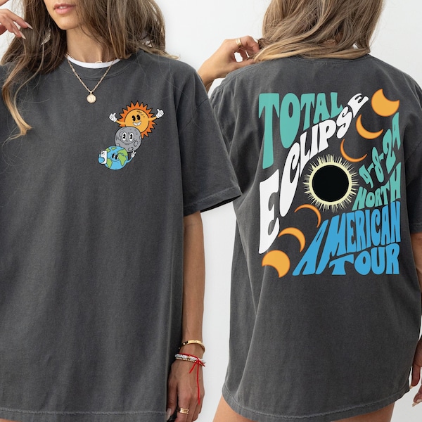 Total Solar Eclipse 2024 Shirt, Double-Sided Comfort Colors® Shirt, April 8th 2024 Shirt, Eclipse Event 2024 Shirt, Gift for Eclipse Lover