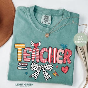 Comfort Colors® Lehrer-T-Shirt, Zurück zu Schule Shirt, Erster Schultag Shirt, Geschenk für Lehrer, Geschenk für Lehrer