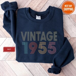 Sweat-shirt 70e anniversaire, sweat-shirt vintage 1955, cadeaux 70e anniversaire pour femme, sweat à capuche 1955, ami 70e anniversaire, cadeau 70e anniversaire