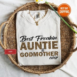 Aunt Godmother Comfort Colors® Shirt, Funny Godparent Shirt Gift, Aunt Gift, Godmother Sister In Law Gift, Godmama Tees, Baby Shower Shirt
