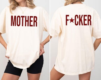 T-shirt surdimensionné Mother F*cker Comfort Colours de l'an 2000, esthétique punk des années 90