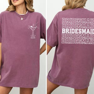 Comfort Colors® Bride Bridesmaid Shirt, Custom Bridesmaid Shirt, Matching Bridesmaid Shirt, Bridal Party Shirt, Retro Bride Shirt, Bride Tee