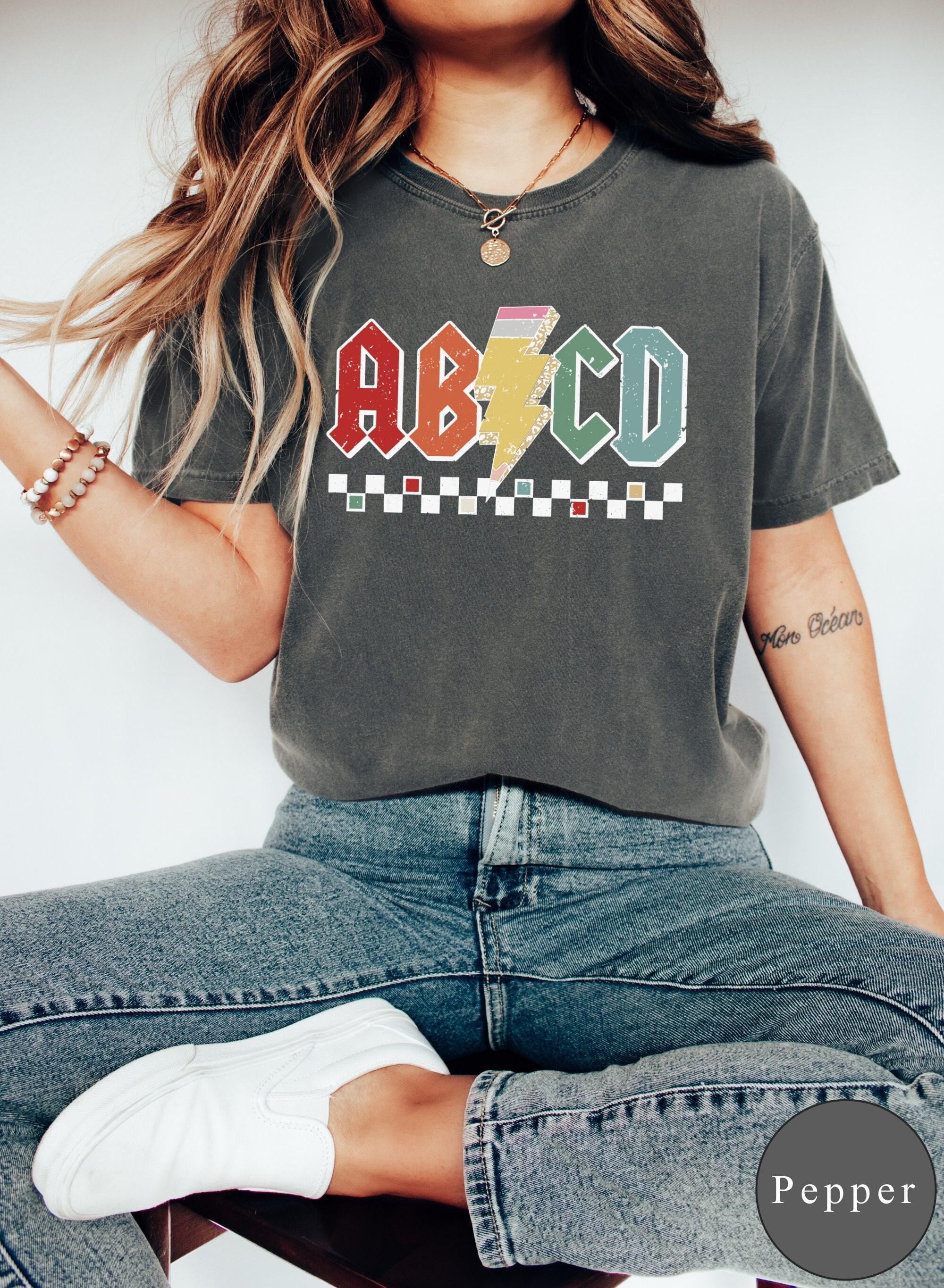 Abcd Teacher Comfort Colors® Shirt, Kindergarten Teacher Shirt, Back To School Shirt, Elementary School Shirt, Teacher Comfort Colors® Shirt