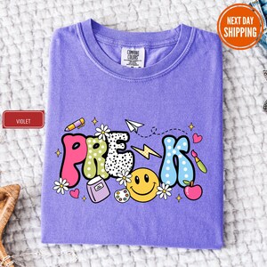 Pre K Shirt, Cute Kindergarten Tee, Kids Back to School Top, Colorful Preschool Shirt, Fun Graphic Tee for Boys and Girls