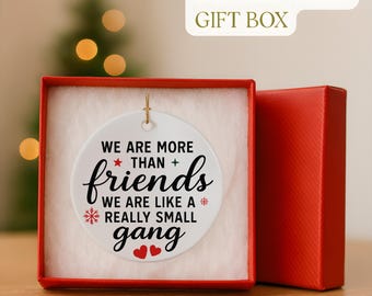 Vriendschapskerstornament, bedankt vriend cadeau, vriendschapsornament, we zijn als een heel klein bendeornament, kerstcadeaus voor vriend