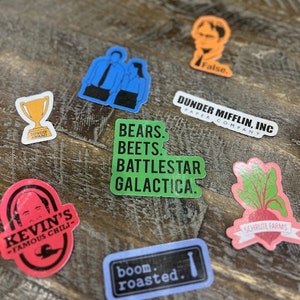 The Office TV Show Sticker Set - Handmade, Shiny, Nostalgic - Great Price