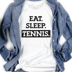 Eat, Sleep, Tennis cute fashion tennis gear christmas gift birthday gift Unisex Jersey Short Sleeve Tee