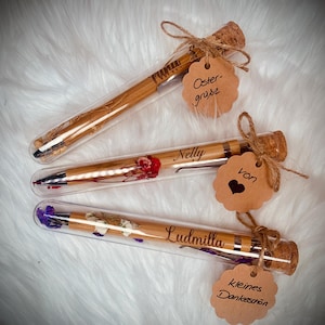 Personalisierte Kugelschreiber aus Holz, individuell graviert, Wunschtext, Wunschgravur, Kleinigkeit zum verschenken, Geschenkverpackung