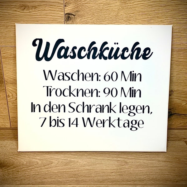 Personalisierte Leinwand mit individuellem Spruch, Bild, Wanddeko