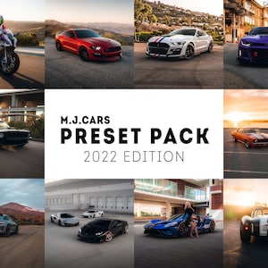 Automotive Lightroom Preset Pack | Car / Portrait / Lifestyle | Professional Grade Lightroom Presets | Mobile & Desktop