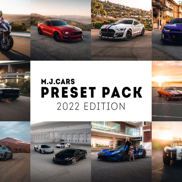 Automotive Lightroom Preset Pack | Car / Portrait / Lifestyle | Professional Grade Lightroom Presets | Mobile & Desktop