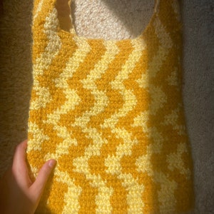 Crochet wavy bag PDF PATTERN